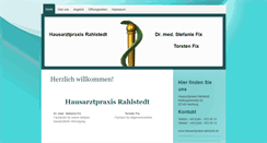 Desktop Screenshot of hausarztpraxis-rahlstedt.de