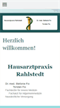 Mobile Screenshot of hausarztpraxis-rahlstedt.de