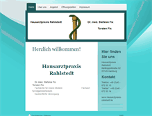 Tablet Screenshot of hausarztpraxis-rahlstedt.de